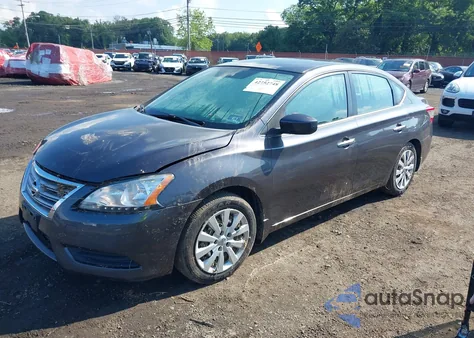 2013 Nissan Sentra Sv z USA, uszkodzony, nr VIN 3N1AB7AP6DL777121